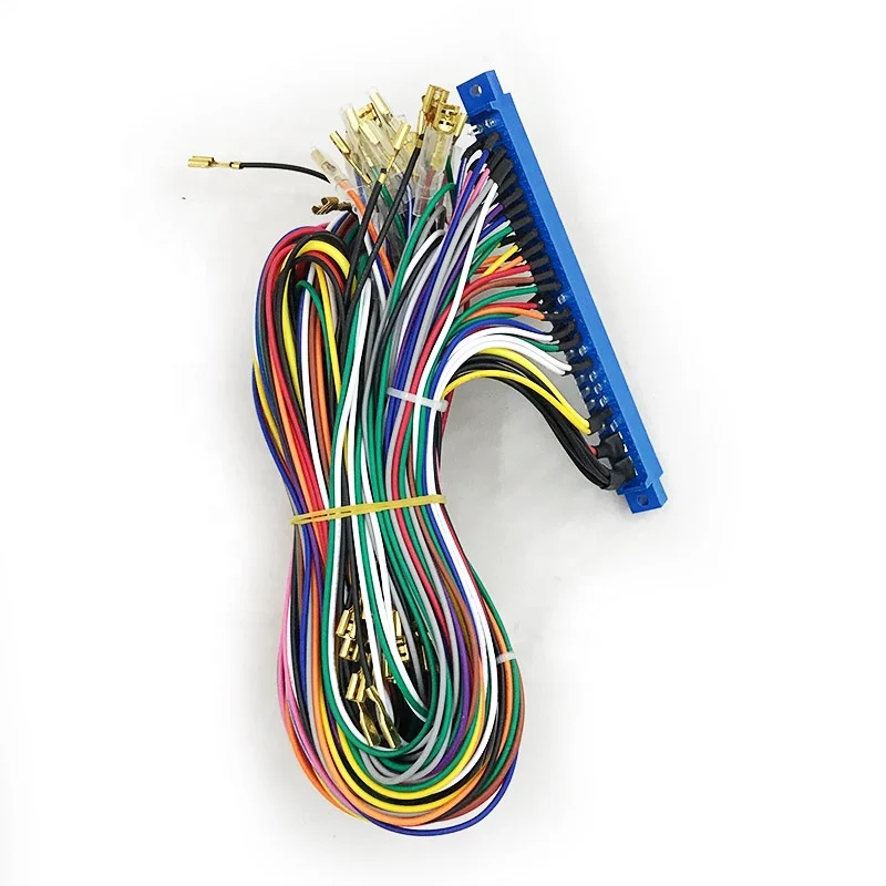 Customized Jamma 28 Pin with 5 6 Buttons  Jamma Harness Wire for Arcade Machine