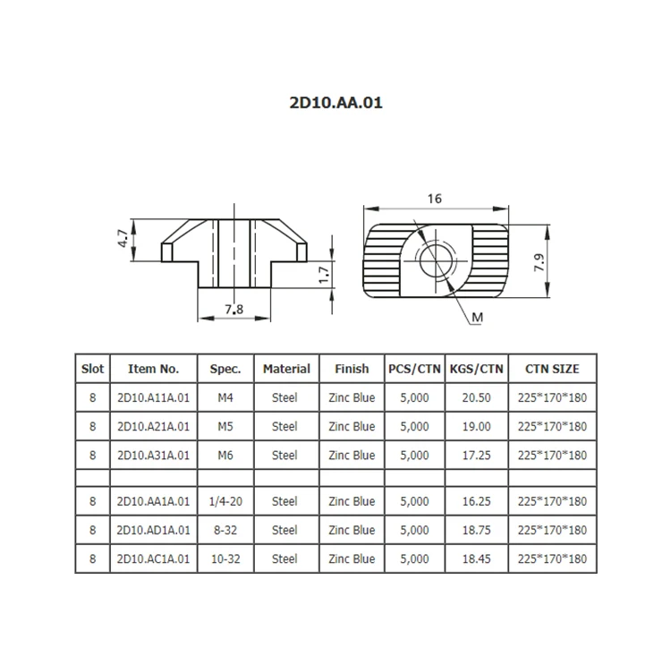 Slot 8 drop in profile installation guide
