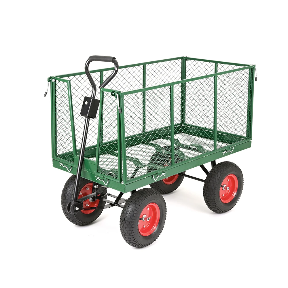 Utility Steel Garden Mesh Trolley 1000LB Heavy Duty TC4205B