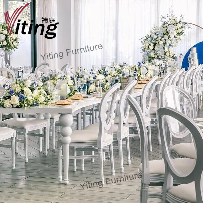 New Arrival Modern Alumn Metal Frame Gold Wholesale Wedding Chairs