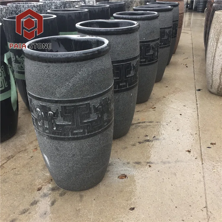 product bathroom travertine pedestal natural granite stone sink-3