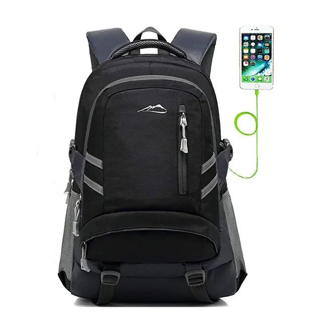 Dating Competition Backpack Travel Laptop Backpack Unisex Lightweight with USB Charging Port Backpack 17 in