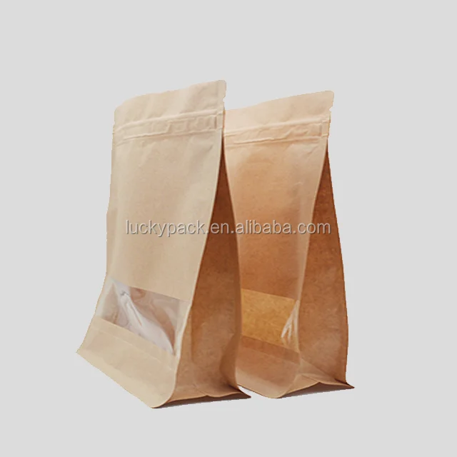 Touch Closures Befestigungs Elemente Reiß Verschluss Oben Flache Unterseite  Kraft Papiertüte - Buy Flache Boden Kraft Papier Tasche,Flachen Boden  Tasche,Flachen Boden Kaffee Tasche Product On Alibaba.com