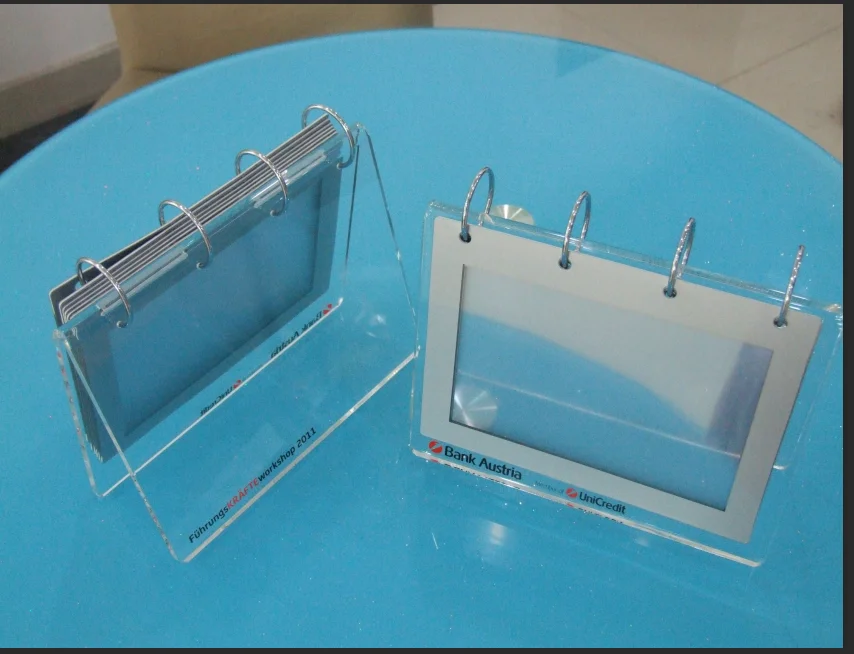 
Рекламные и печать настольных календарей стиль акриловый календарь 2019 