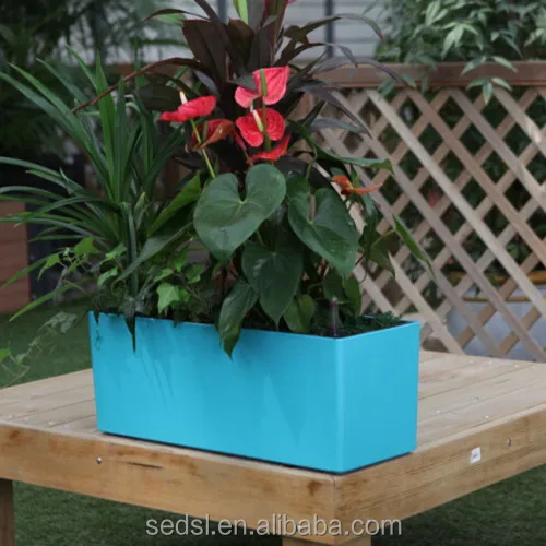 Classic Design Self-Watering Plant Box Kit Outdoor Garden Decoration Pot With Golf Umbrella for Floor in Bathroom