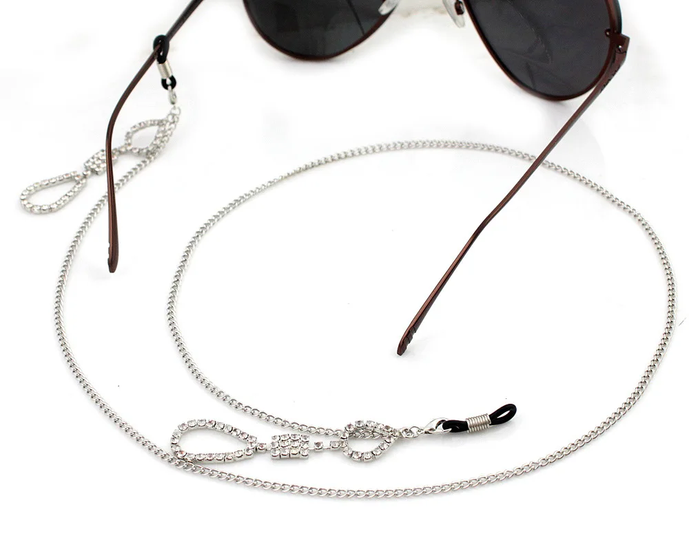 Glasses Neck Crystal Chain Strap Spectacle Eyeglasses Sunglasses Cord Holder