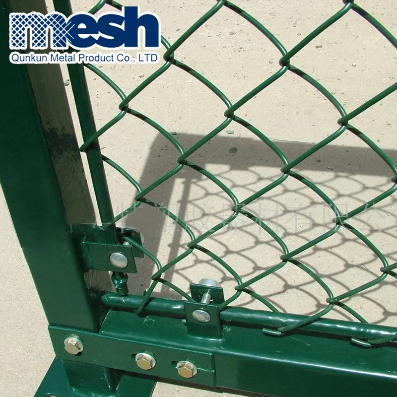 Anping High Quality Used 6.5ft Chain Link Wire Mesh Hot Dipped Galvanized Cyclone Wire Fence Pvc Coated Black Chain Link Fence