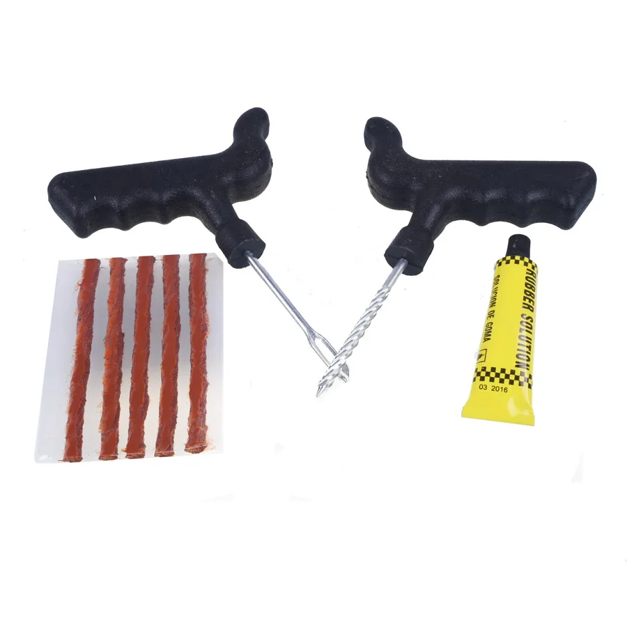 8 шт. Автомобиль Велосипед Авто бескамерной Шины Комплект Для Ремонта Шин Прокол Зажигания Repair Tool