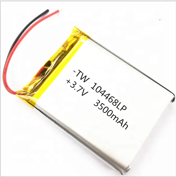 3500mAh 104468 104567 104570 104468 3.7v flexible solar waterproof yks lithium polymer ion battery cells pack charger  with kc