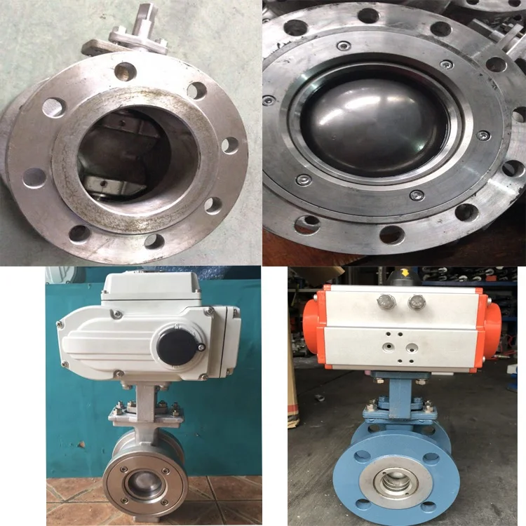 High Temperature V Bore Pneumatic Ball Valve with OEM Customization for Water Media