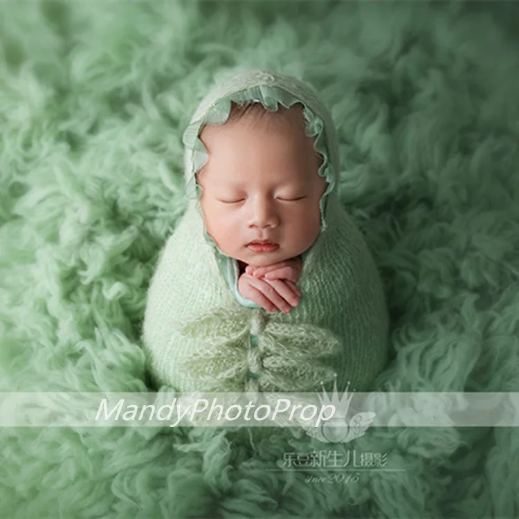 Newborn Baby Knitted Mohair Wrap Cocoon Photo Photography Prop 