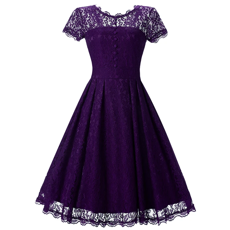 womens purple lace dress