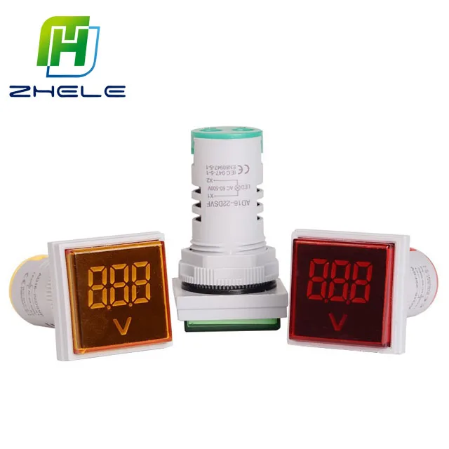 Taidacent Red 0-200V Measurement Range 4.5-30V Power Supply Volt Meter Mini Digital DC Voltmeter Display Three Wire Voltmeter