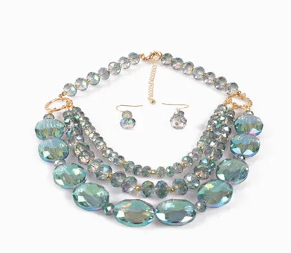 Latest Design Choker Layered Crystal 