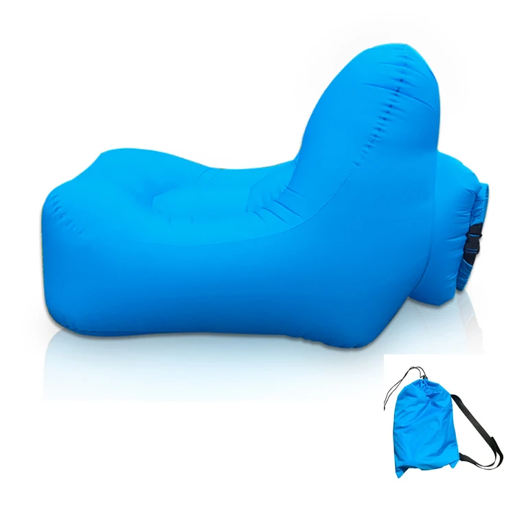 No Pump Needed Outdoor Fast Easy Inflatable Air Chair Lounger Portable  Lightweight Camping Beach Wind Bag Air Sofa Couch