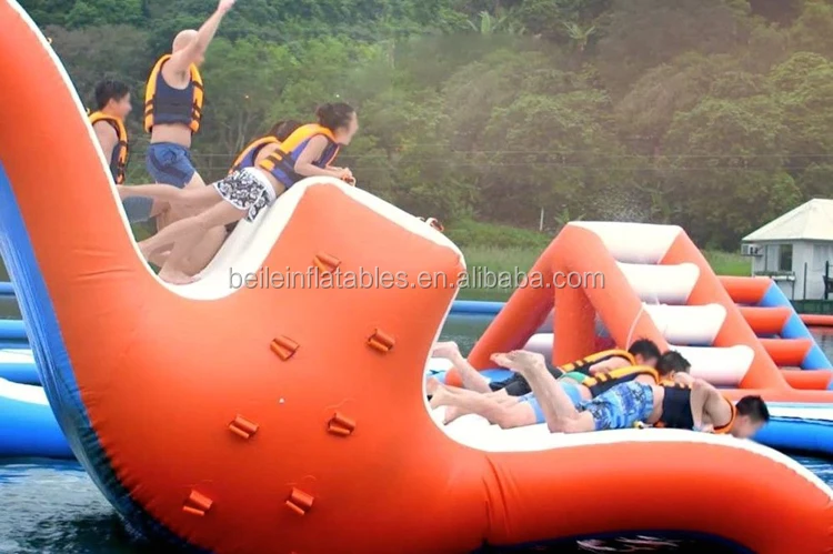 Customized Tarpaulin Material Inflatable Water Game Adult Seesaw