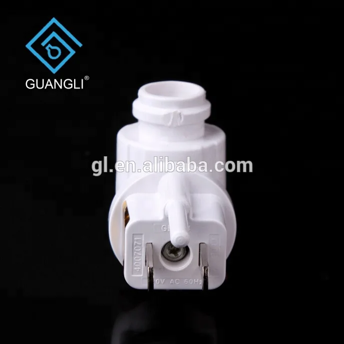 074A ETL Compliant Night Light Socket Lamp Holder USA Standard Electrical Plug-in Socket for Pakistan Salt Wall Lamps Lamp Bases