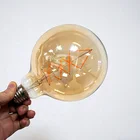 CE RoHs 2019 New Product global glass soft filament led bulb G80 G95 G125 2700k 6400k Squirrel Cage edison light bulb vintage