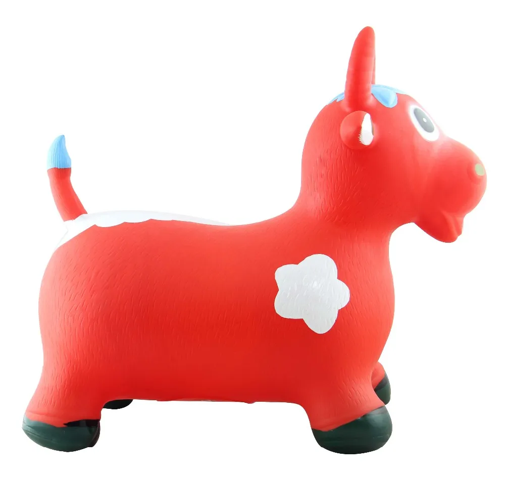 Doki-pvc cavalo inflável pulando brinquedo, borracha, para