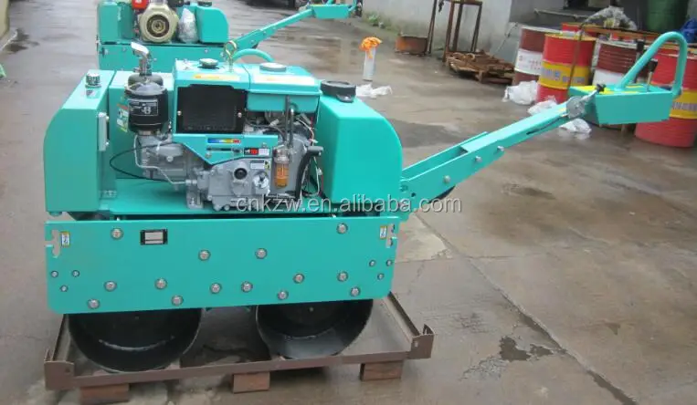 Walk Behind Double Drum Vibration Baby Roller Compactor for Sale