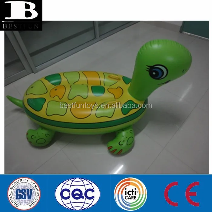 Inflatable Turtle Swimming Pool Floating Rider Pool Water Bed