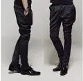 HOT Summer 2016 men s clothing harem pants taper non mainstream personality boot cut jeans trousers