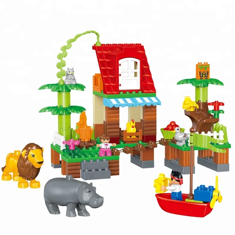 GOROCK 3 Style Animals Paradise Zoo Designer Building Blocks Sets Toys for Children Birthday Gifts