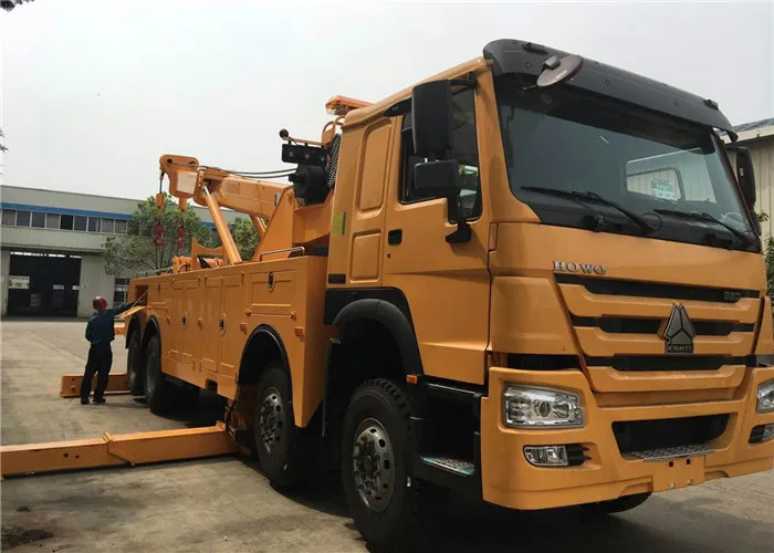 HOWO 12 Wheeler 360 Degree Rotator Wrecker Towing Truck 50 Tons Wrecker Truck for Sale