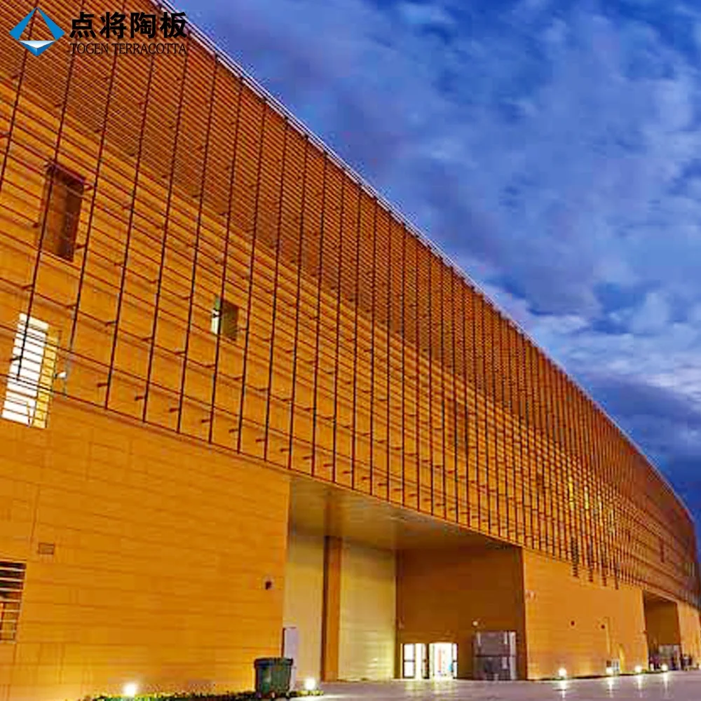 Терракотовая панель TOGEN вентилируемая Строительная фасадная настенная облицовка