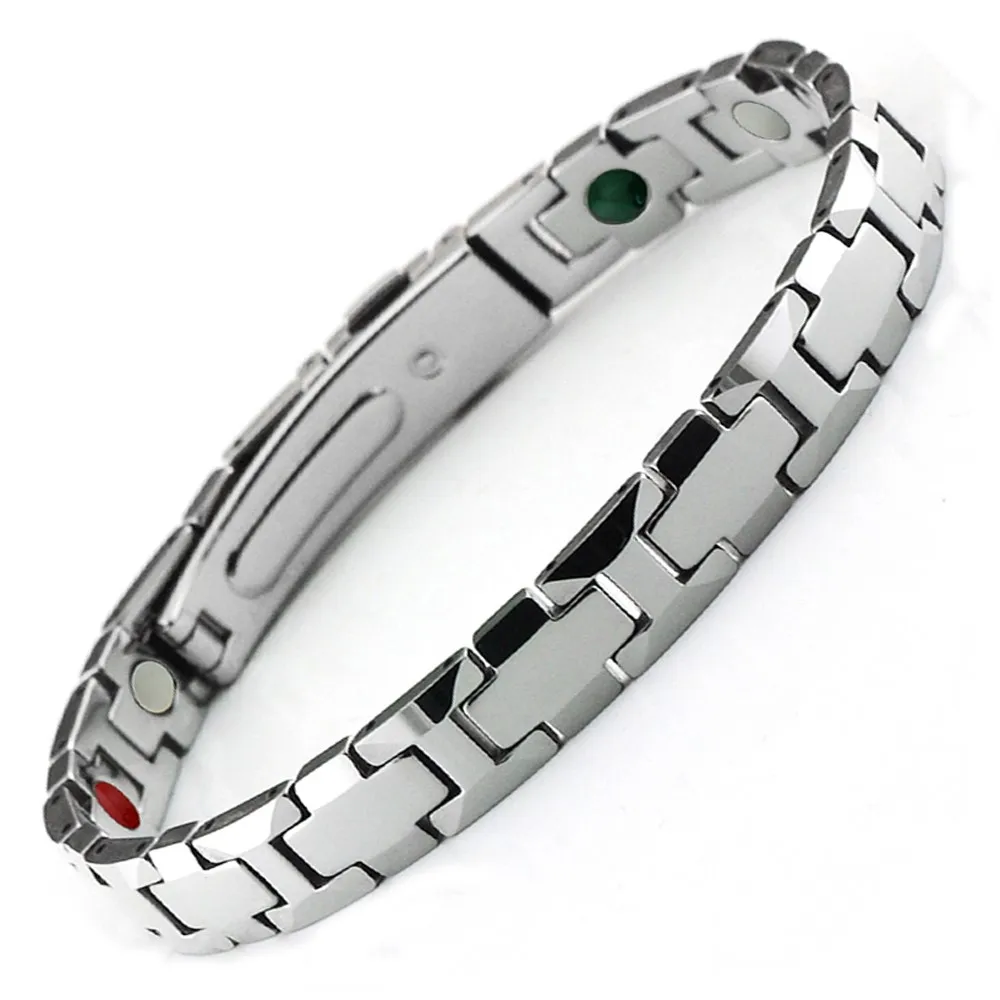 8 или 10 мм магнитный вольфрамовый браслет цвета шампанского для мужчин и