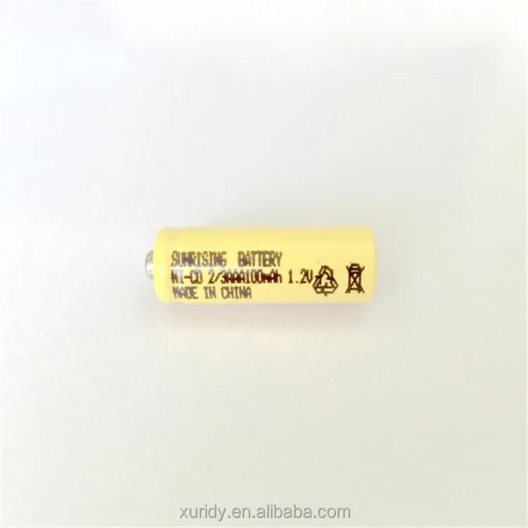 
 1.2 В ni-cd 2/3 AAA 100 мАч аккумуляторная батарея  