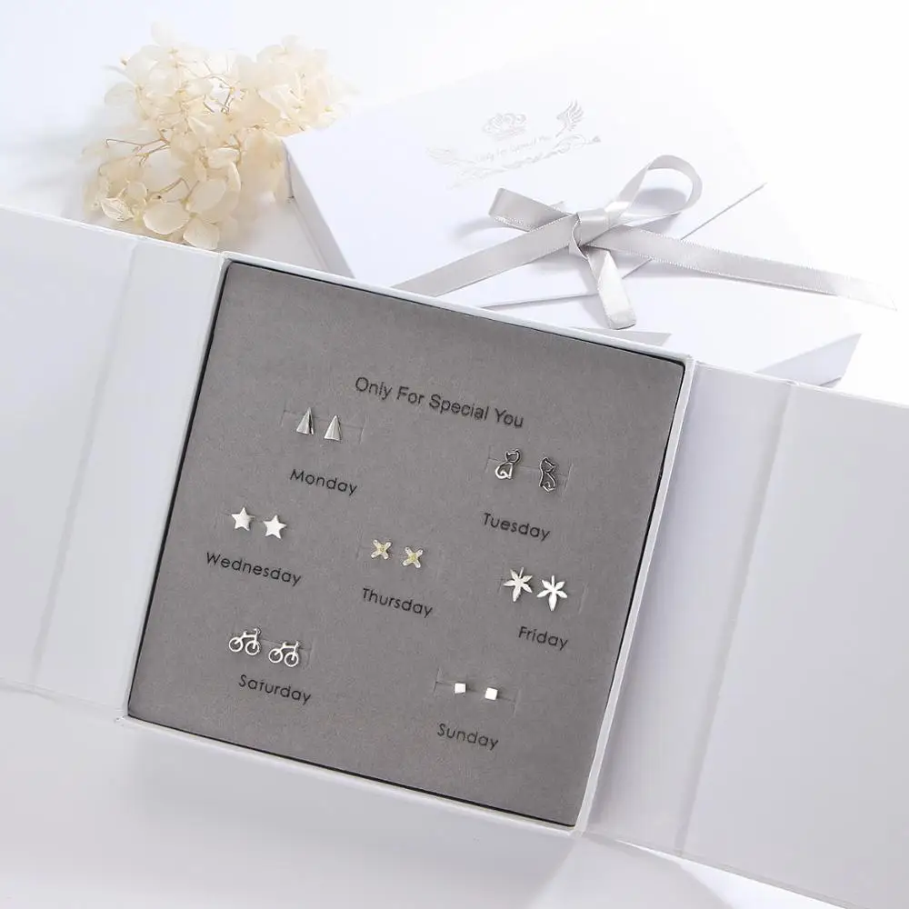 7pcs Earrings Set - Snowflake/elk Design for Women's Party