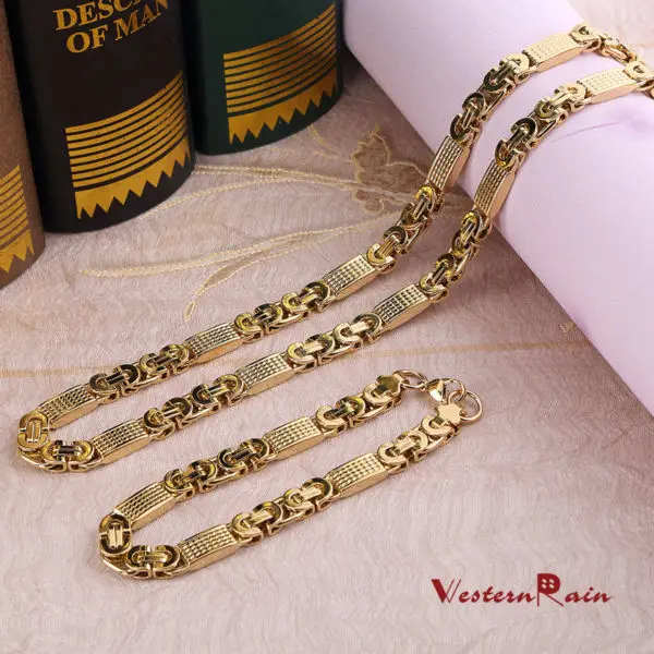 2018 Westernrain New Arrival Top Quality Dubai Gold Jewelry Men S F5605 4
