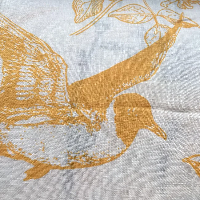 Популярный Стиль, индивидуальный цвет, 100% льняная ткань с принтом для одежды