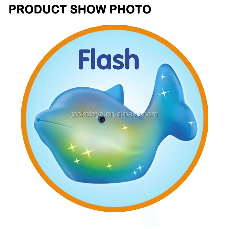 Прекрасная пластиковая игрушка для ванны, водные игрушки, светящиеся морские животные, Детские Игрушки для ванны из Китая