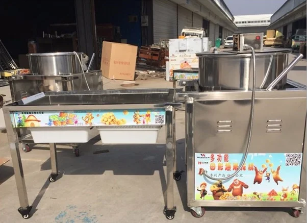 
 Нержавеющая сталь карамель чайник кукурузы машина для приготовления поп-корна для продажи в США  