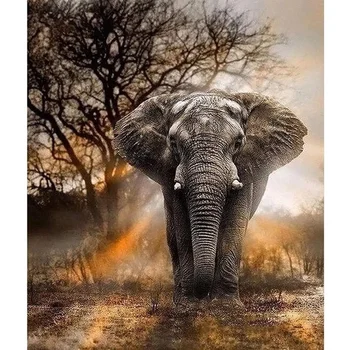 Elephant popular 5d diamond painting kits diamond at kits craft art embroidery painting on canvas