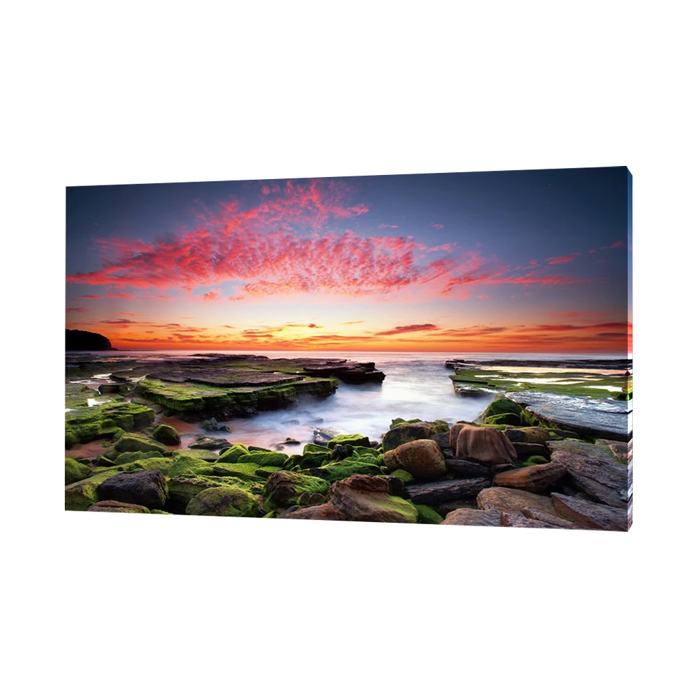 High Resolution Morden Landscape Digital Acrylic Printed Glass Painting Photo Print on Glass