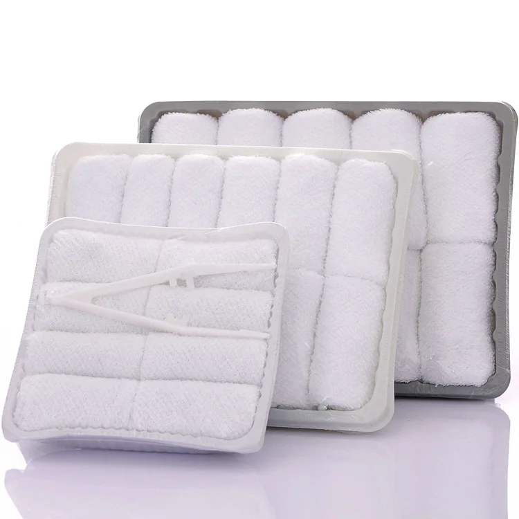 Lemon Scented Disposable Refresher Towel for Airline, Restaurant, Spas, Dinner Parties Airline Cotton Disposable Hot Towel