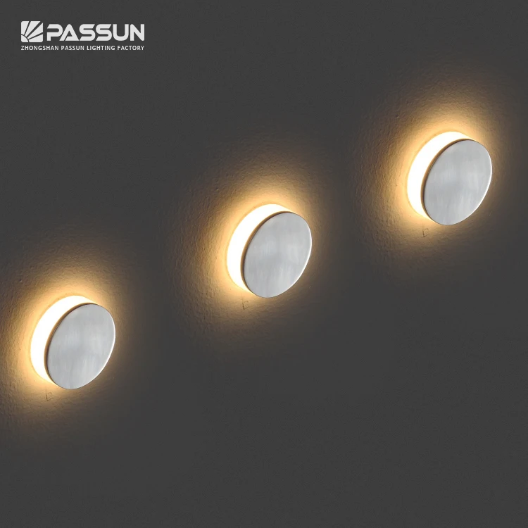 Hot Sale Mini Round Pathway Led Stair Wall Lamp Cinema Corner Decor 1w Led Step Light