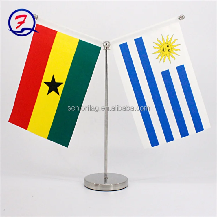 Custom national country top quality new polyester mini desk flag