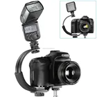 Photography Light Reflector C-Shape Bracket For Flash LED Video Light DV Mini DV Camcorder DC DSLR Cameras+