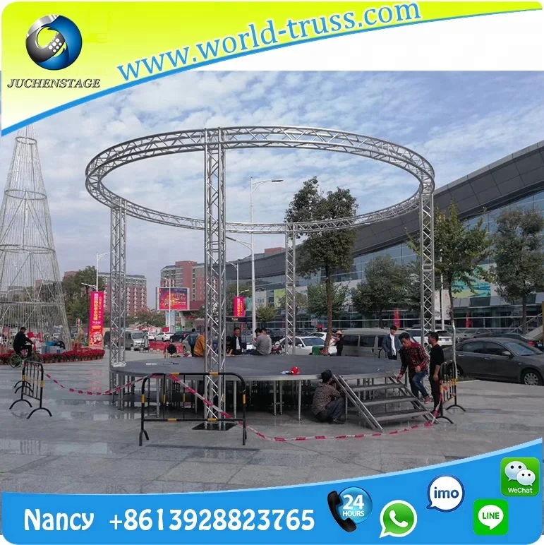 
Быстрая Свадебная сцена алюминиевая сценическая платформа круглая портативная сценическая 