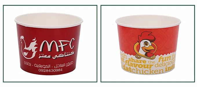 Factory Directly Fried Chicken Paper Bucket High Quality Paper Food