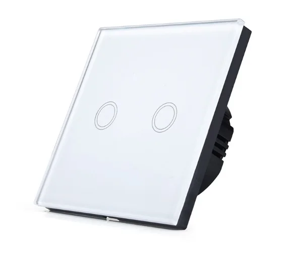 CE ROHS LED Capacitive Touch Bed Light Wall Switch Glass Panel for Smart Life 10A Max. Current 250V Max. Voltage