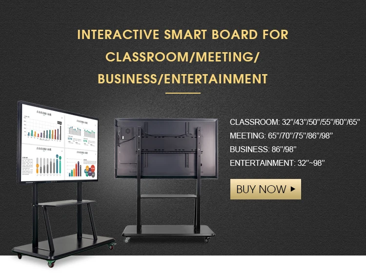 86 Inch Multi Touch Screen Display - Interactive Smart Panel