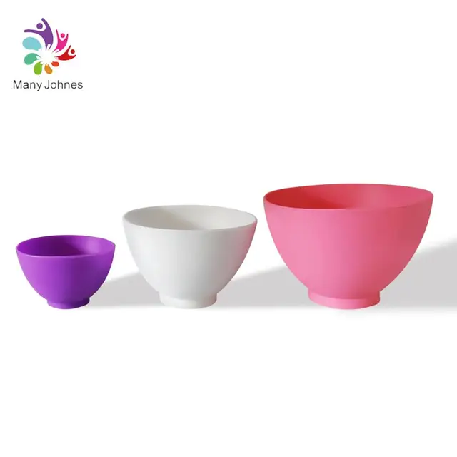 BPA FREE Soft Silicone Face Mask Bowl Beauty Salon DIY Facial Flexible Silicone  Mask Mixing Bowl