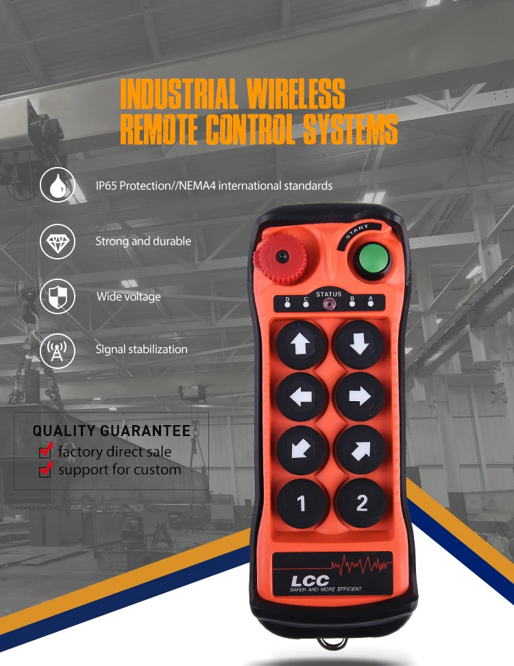 Q800 LCC Crane Radio Remote Control for Hoist Crane