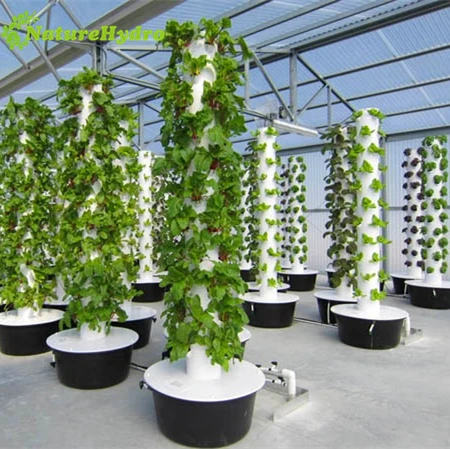 Stackable Hydroponic Tower Garden Vertical Aeroponics Tower