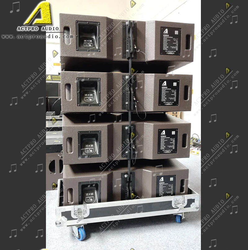 KR210 Line Array Speaker Daul 10 Inch Line Array System Neodymium Horns Ferrite Speakers Wedding Party Concert DJ Actpro Audio
